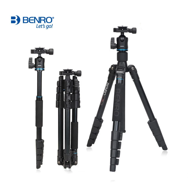 

Benro IT25 SLR Camera Tripod For SONY Canon Nikon Flexible Aluminium Alloy Tripod Portable Bracket Professional Tripod Head Set