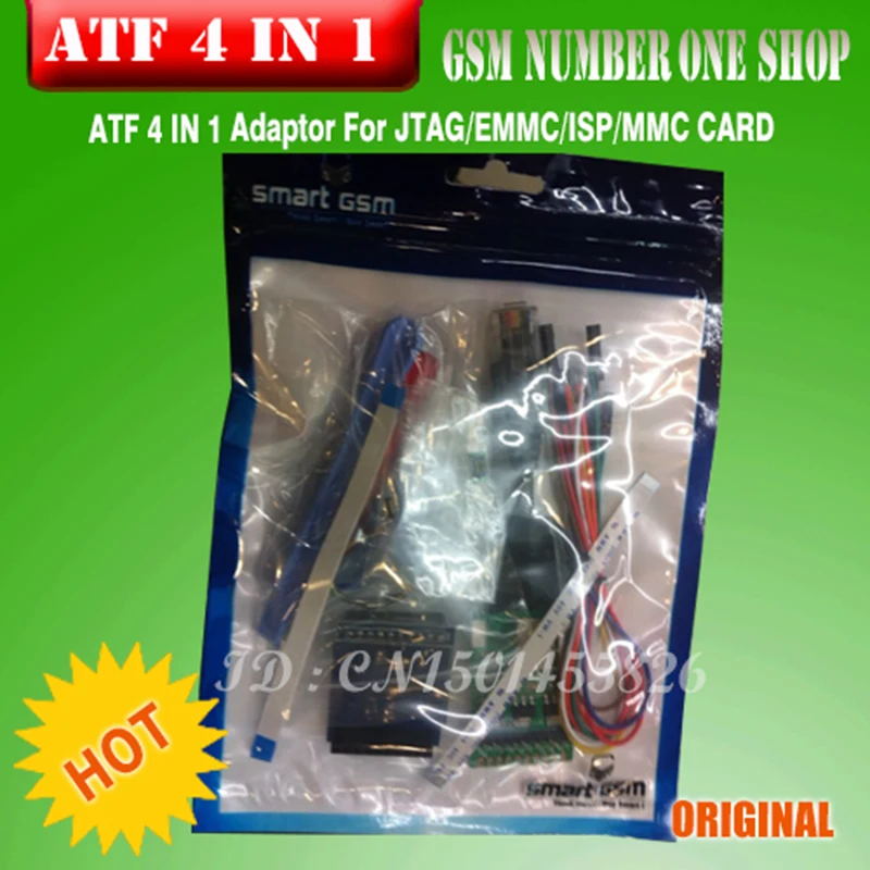 100% оригинальный новый ATF 4 в 1 JTAG/EMMC/ISP/MMC адаптер для карт + бесплатная доставка|atf