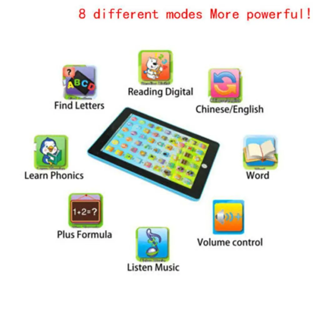 Mini English Child Touch Ipad/Computer Learning Education Machine/Kids Baby Toys/Educational Gift /Language Study Table