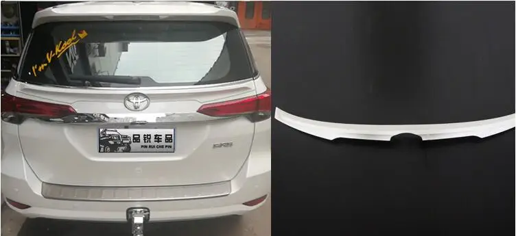 Краска заднего крыла багажника двери спойлер для Toyota Fortuner по EMS - Цвет: ABS paint white