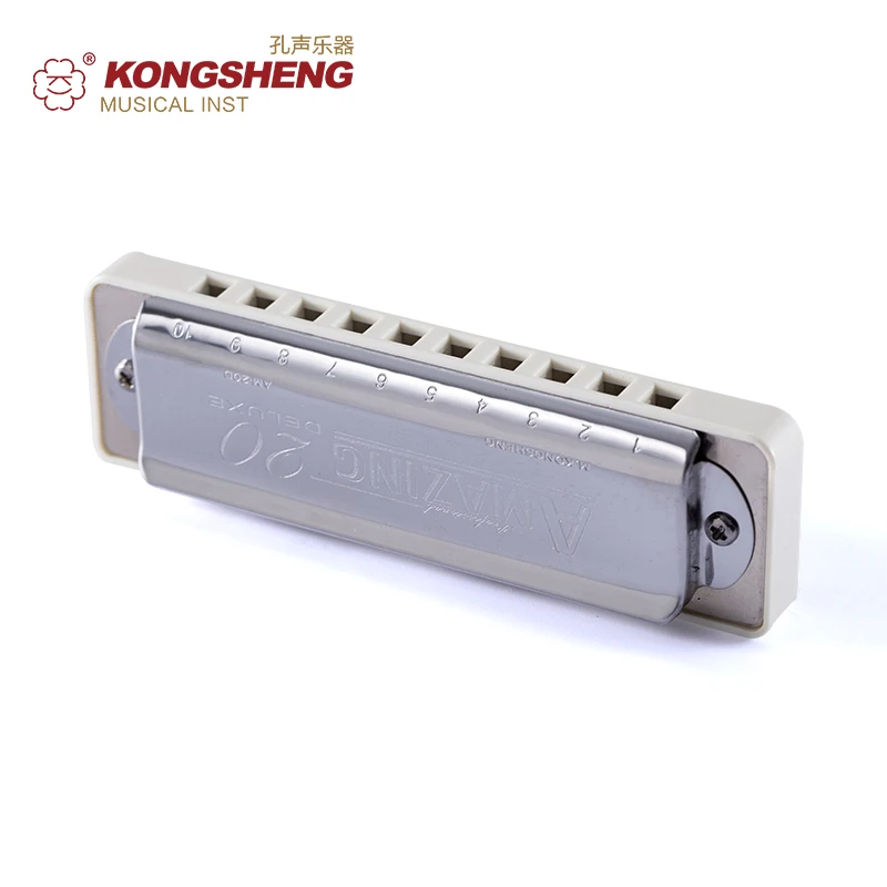 Губная гармошка KONGSHENG Amazing20 Deluxe (AM20D) диатоническая высокого качества с 10
