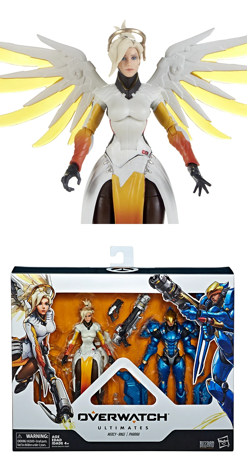 Hasbro Overwatch utilimates 6 ''Mercy& Pharah Коллекционные Фигурки Лидер продаж популярный на рынке костюм для возраста от 4 лет