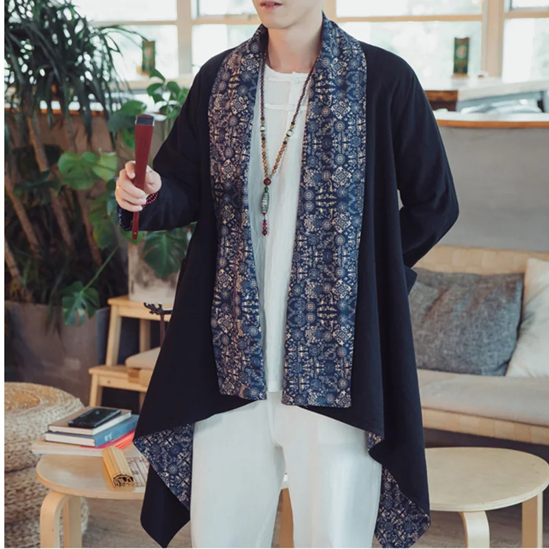 Winter jacket for men Japanese streetwear kimono mens bomber jackets outerwear men clothes 2018 Jananese style coat KK2659 L