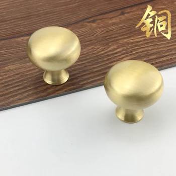 

2 pieces / brass round knob cabinet knob handle dressing table knob drawer handle kitchen furniture hardware