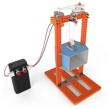 

DIY STEM Toys for Children Physical Scientific Experiment Creativity Learning Educational Toy DIY Elevator Gift