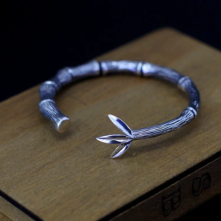 2018 Rushed Real Armbanden Voor Vrouwen Items S925 чистое украшение Ms Thai ручной работы бамбуковый