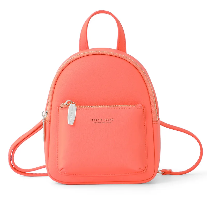 WEICHEN, новинка, Женский мини-рюкзак, мягкий на ощупь, многофункциональный, женский маленький рюкзак и сумка на плечо, женский рюкзак, женская сумка - Цвет: Orange