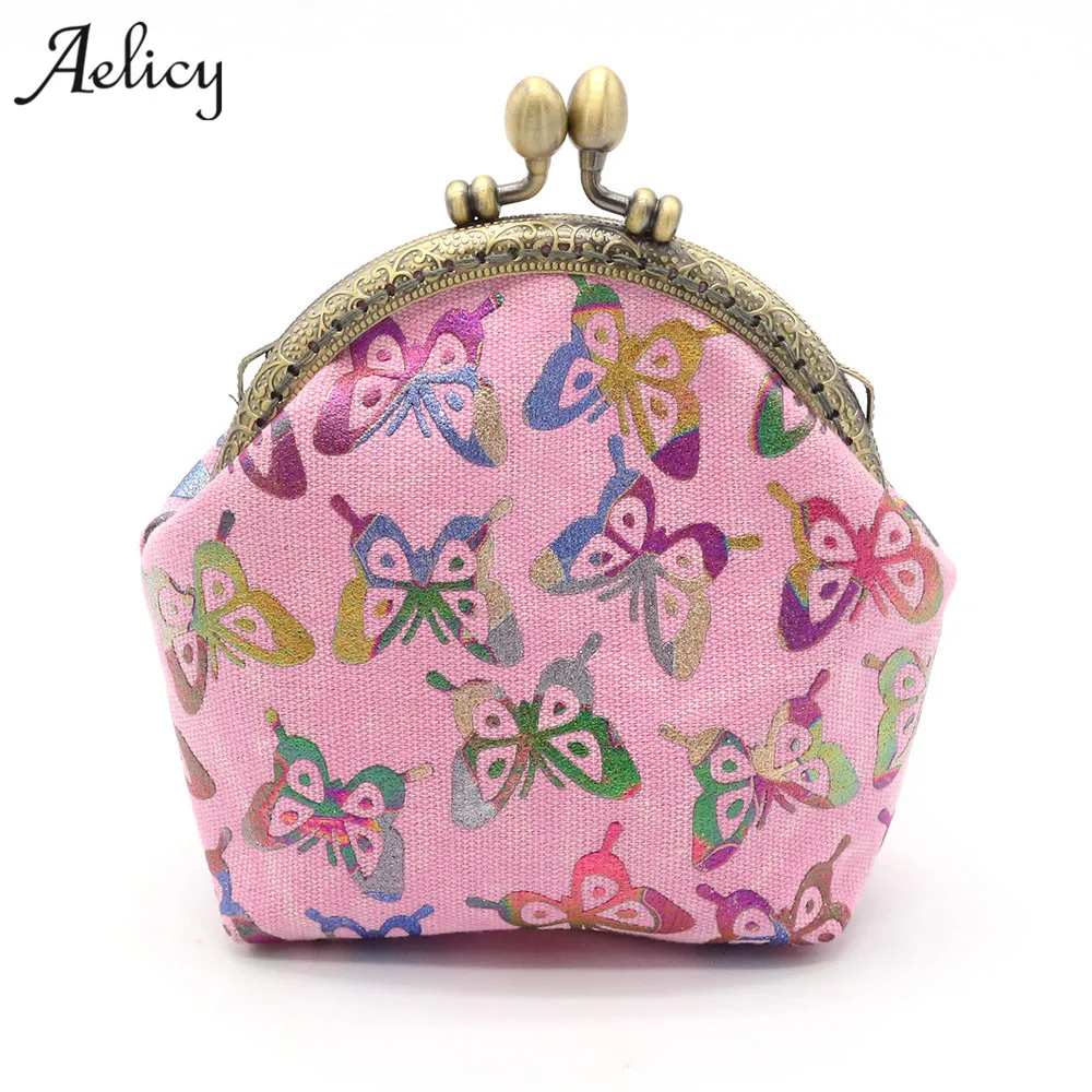 

Aelicy Women Wallet Retro Vintage Butterfly Small Hasp Purse Lady Clutch Bag drop ship new 2019 hot SELLING carteira feminina