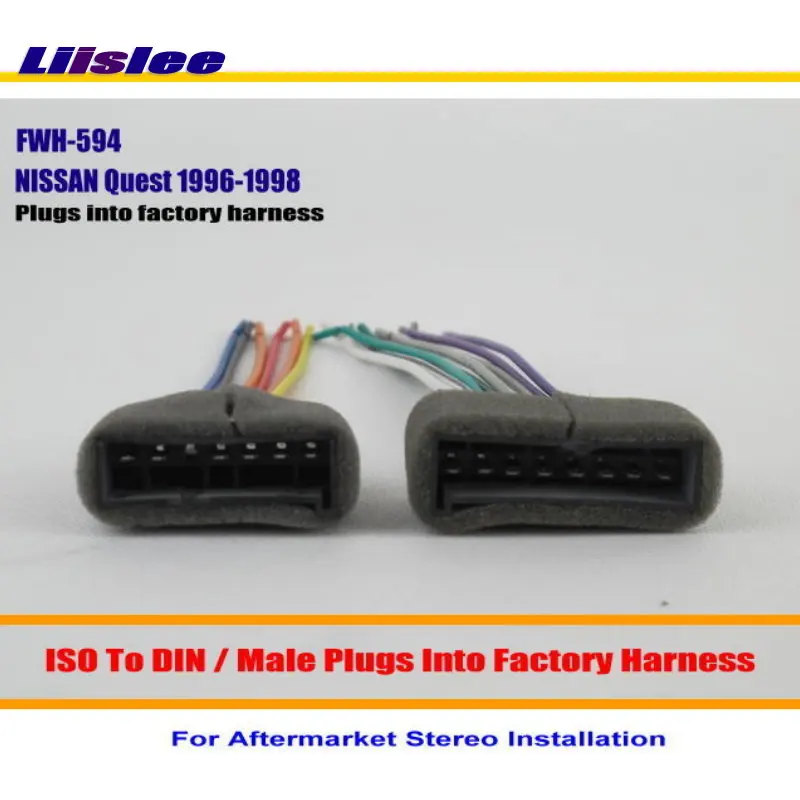 Liislee Car Radio Harness Cable Adapter For Ford Aerostar Aspire Bronco Club Contour / Plugs into Factory Harness Wire