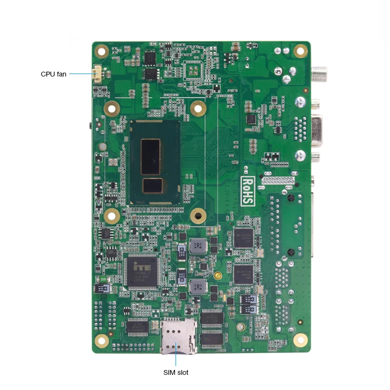 Intel Core i7 5500U Встроенный промышленный ПК 3,5 inch двойной NIC 6xcom 8xusb 4 аппарат не привязан к оператору сотовой связи сим-карты, Wi-Fi, Bluetooth, выход HDMI, VGA, Windows, Linux