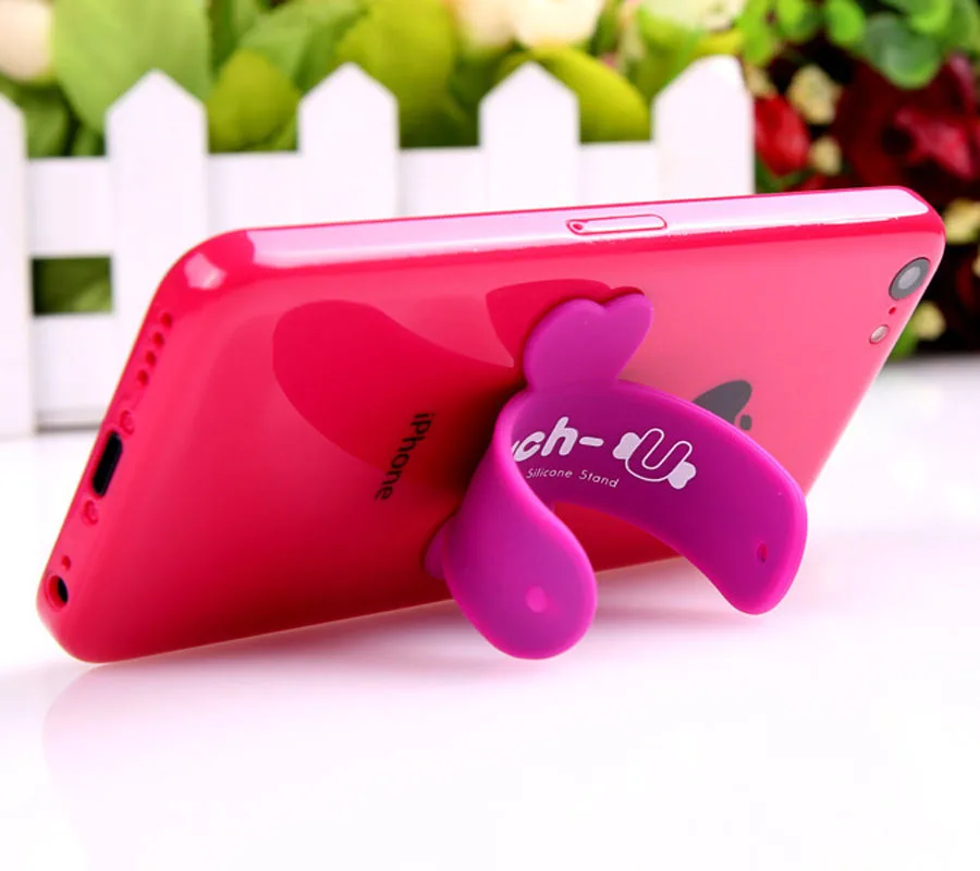 10Pcs/Lot Mini Touch U One Touch Silicone Stand Finger Rings Universal Portable Phone Holder For iPhone 6 5s 7 Samsung Tablet PC 10Pcs/Lot Mini Touch U One Touch Silicone Stand Finger Rings Universal Portable Phone Holder For iPhone 6 5s 7 Samsung Tablet PC