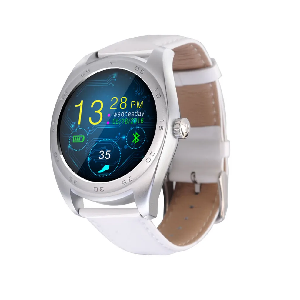 Новая мода монитор сердечного ритма Смарт часы Bluetooth 4,0 Smartwatch IOS Android часы с Шагомер трекер сна удаленного Камера