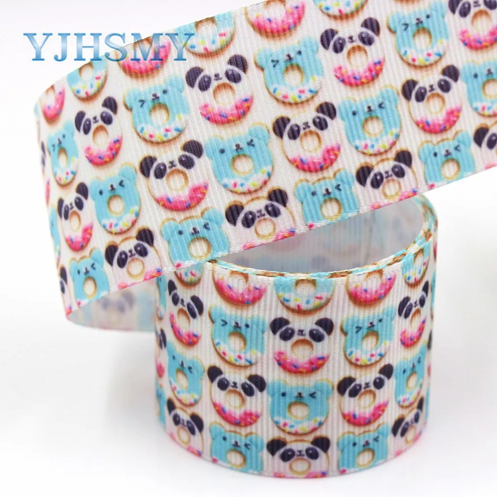 YJHSMY G 18716 611 38 мм 5 ярдов Мультяшные печатные корсажные ленты DIY ручная работа