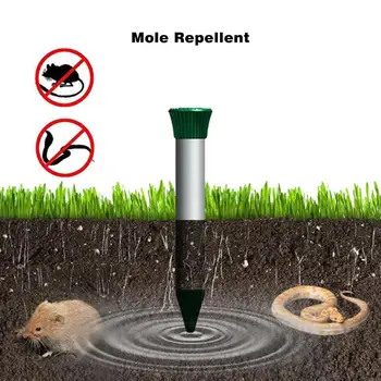 

650M2 400-1000Hz Outdoor Lawn Mole Repellent Ultrasonic Electronic Rat Pest Control Repeller