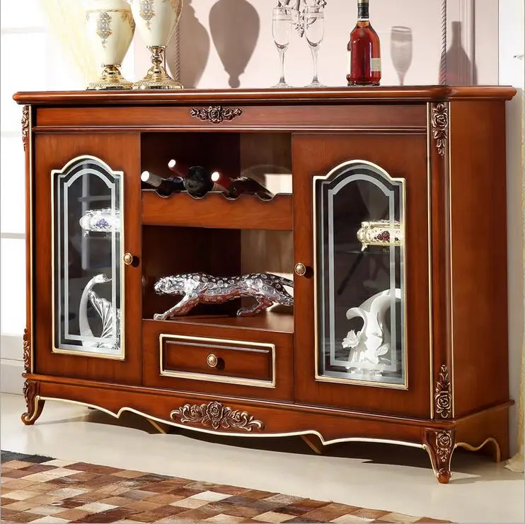 cheap antique wooden European Living Room Locker Cabinet for Sale p10233