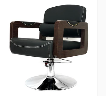 

Retro salon hairdressing chair. Hair salons dedicated lift can be adjusted. The barber chair