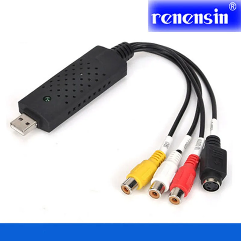 Адаптер для видеозахвата Renensin dc60 USB 2 0 ТВ dvd vhs карта Аудио AV usb видеорегистратор