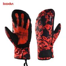 Зимние перчатки для сноуборда для мужчин и женщин, лыжные перчатки, ветрозащитные водонепроницаемые нескользящие перчатки для катания на лыжах, теплые хлопковые варежки
