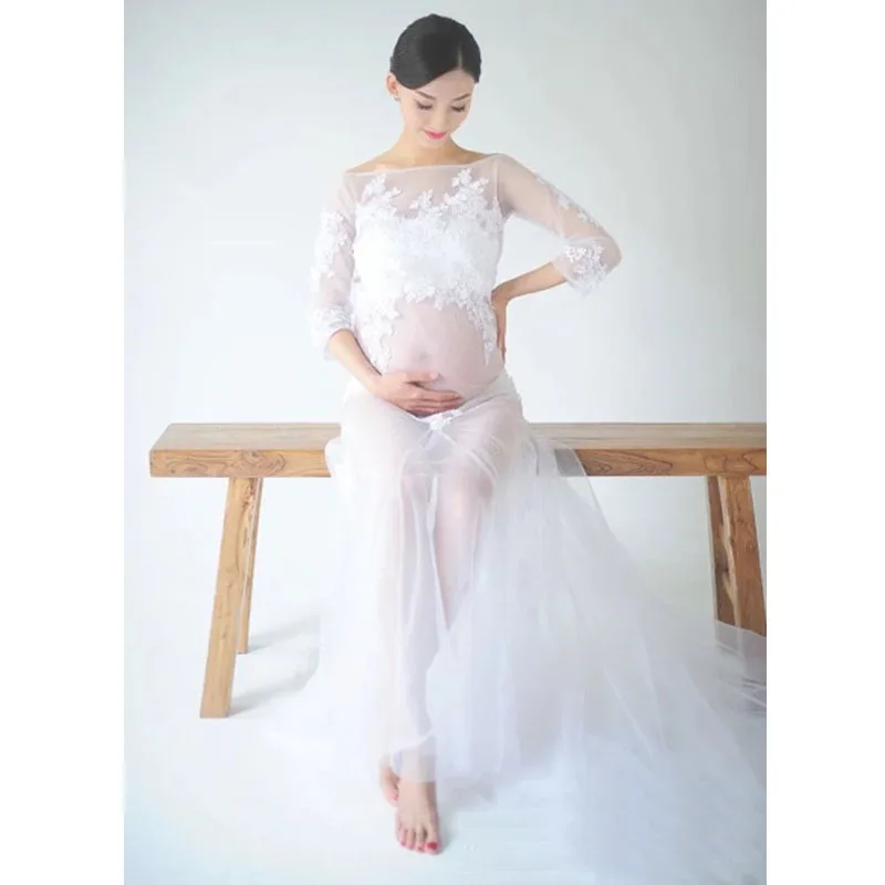 Белое кружевное платье для беременных; Платье для фотосессии; платья для беременных; одежда для фотосессии; элегантные платья для беременных женщин