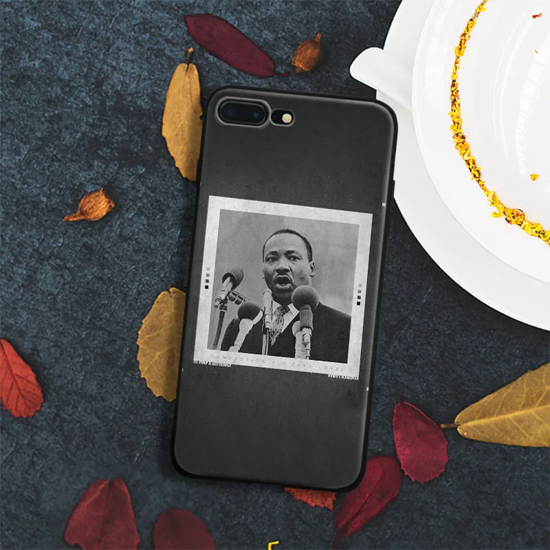 

kendrick lamar Martin Luther King Soft Silicone Phone Case Cover Shell For Apple iPhone 5 Se 5s 6 6s Plus 7 8 7Plus 8Plus X