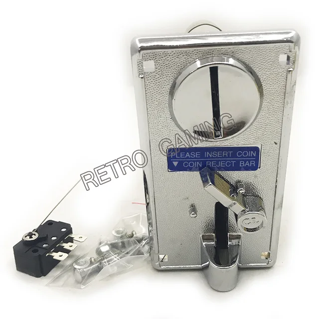 Wholesale 100pcs Front Entry Mechanical Coin Acceptor Plastic+alloy