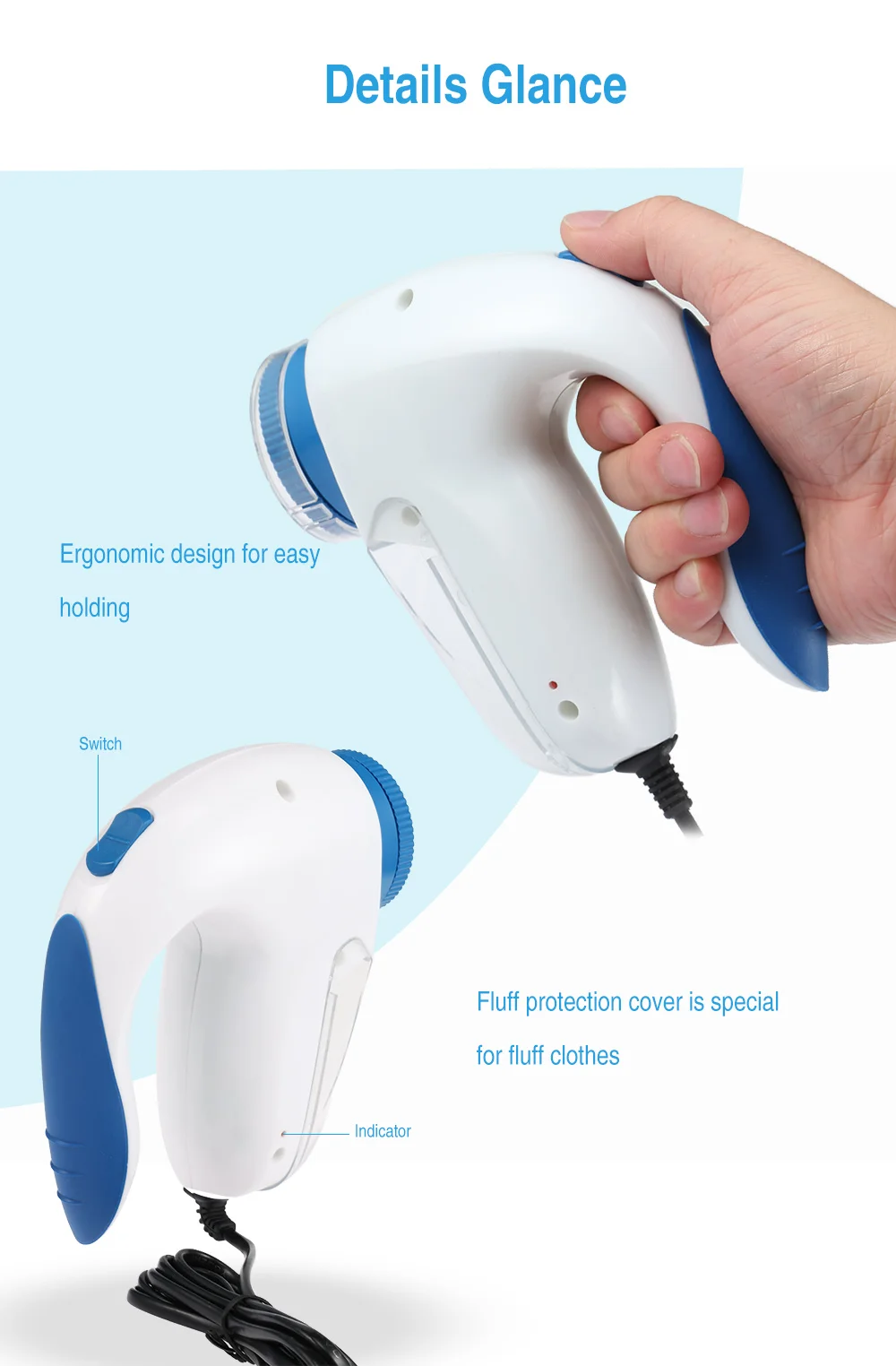 Electric Clothes Lint Remover Fuzz Shavers for Sweaters Carpets Fluff Cut