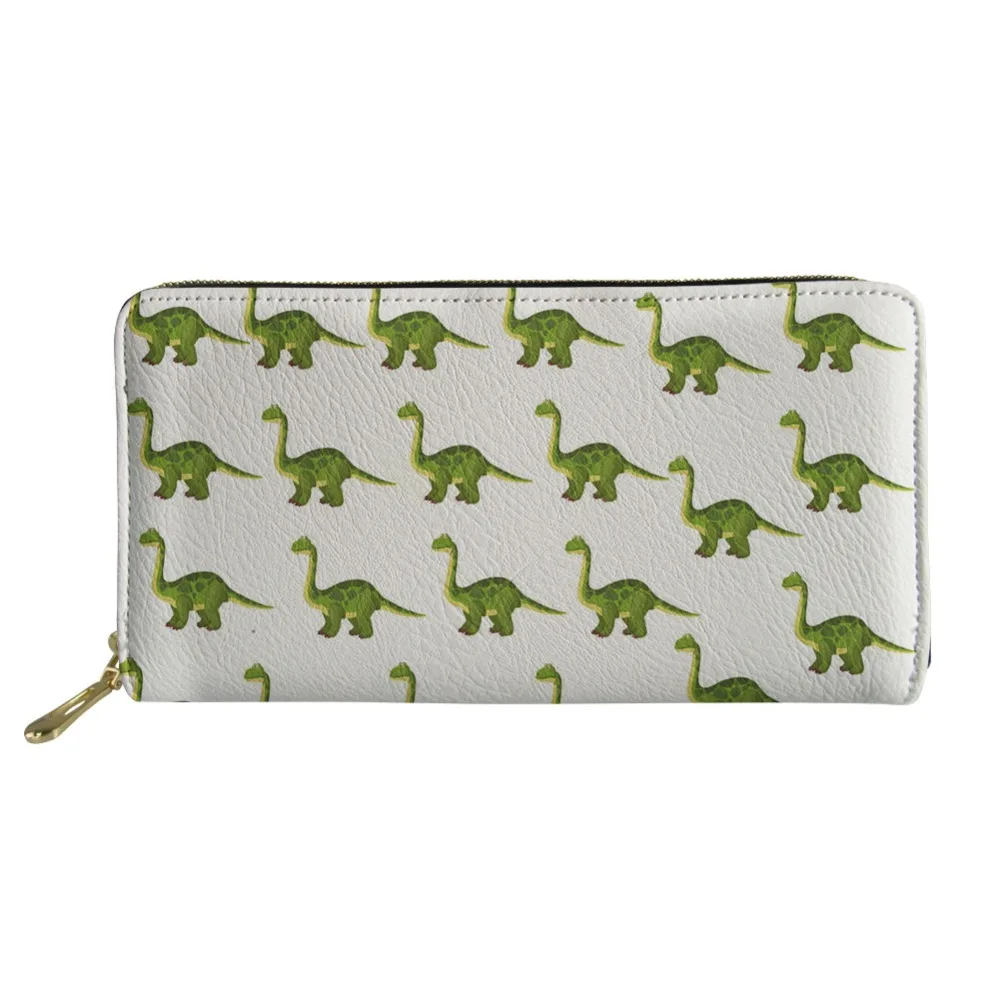 

dinosaur Leather Purse Golden wallet dinosaur Summer Tropical Design Women Wallet Card Holder Phone Bag porte feuille femme