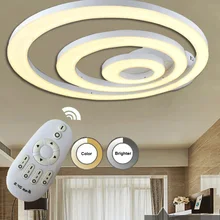 3 2 1 ring LED modern acrylic ceiling lamps indoor decorative lighting free shipping