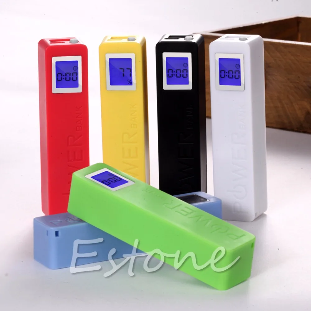 

1pc For 2600mAh USB LCD Power Bank Case 18650 Battery Charger DIY Box Kit 6 Colors