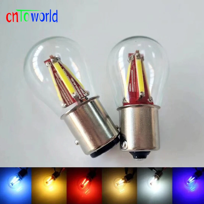 1x Super Bright 4 Filament Led 1157 Bay15d P21w/5w Car Brake Light Bulb