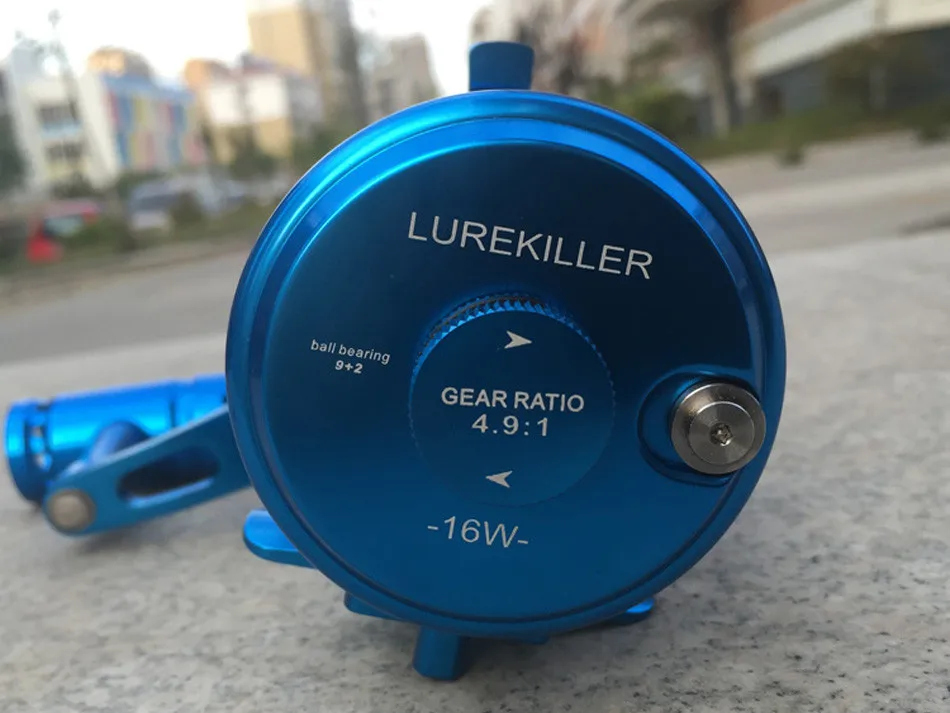 Esquerda e Direita Carretel de Pesca de Corrico de Barco de Água Lurekiller Arraste Carretel Jigging Reel Overhead Hande Cnc Salgada Bobinas 11bb 16 w 30kgs 4 Carretilhas de pesca