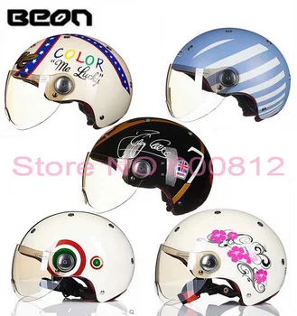 

2019 SUMMER sunscreen ABS half face motorcycle helmet B103 Retro style motorbike electric bicycle helmets warm winter seasons