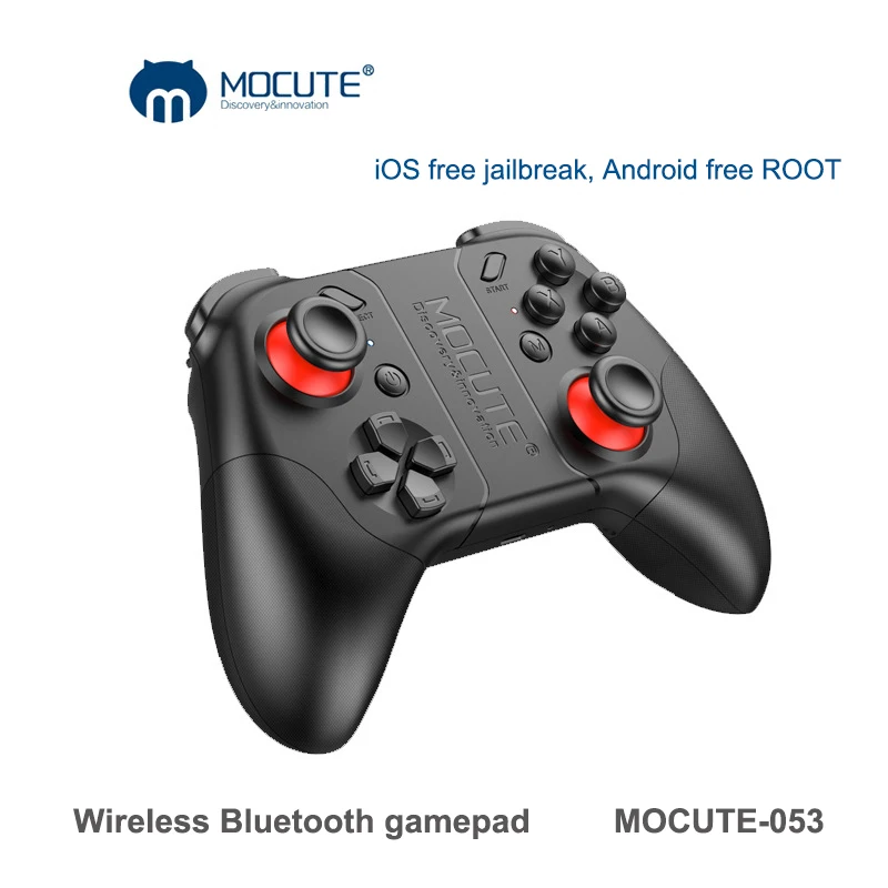 MOCUTE 053 беспроводной Bluetooth геймпад контроллер для компьютерных игр для ПК смартфон VR tv BOX со встроенным складным держателем джойстик