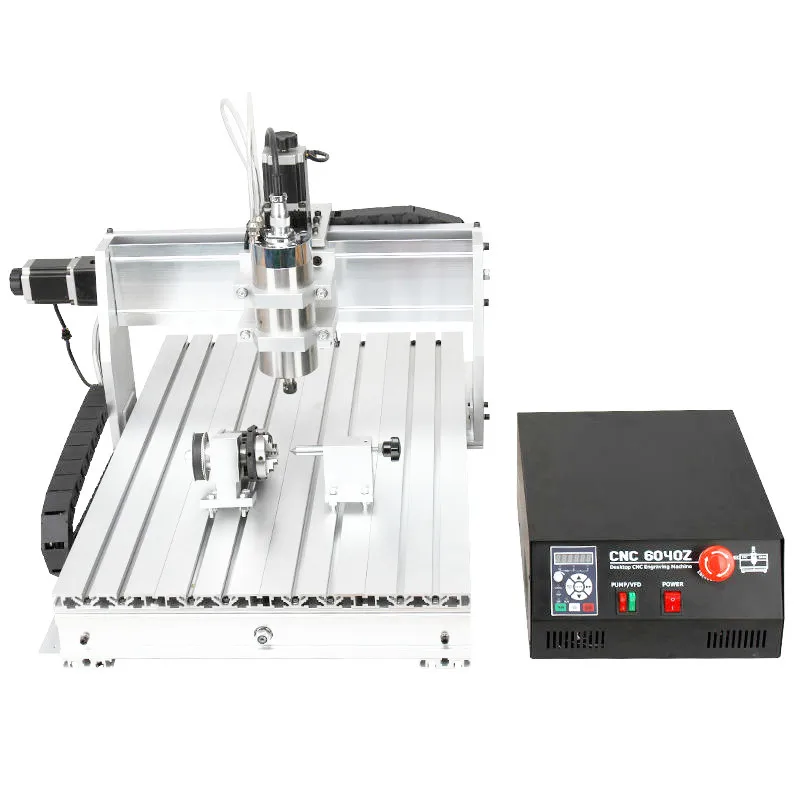 1.5KW 4 Axis CNC 6040 China Mini DIY Desktop Hobby CNC Router Kits For