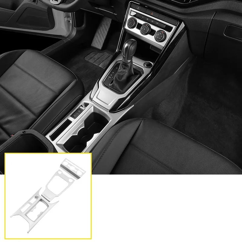 

Auto Modified Chromium Control System Cup Gear Interior Dashing Bright Sequins Trim Car Styling 18 19 FOR Volkswagen T-ROC