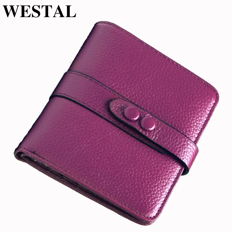 Кошелек WESTAL из натуральной кожи с двумя складками|brand women purse|designer womens purseswomen brand