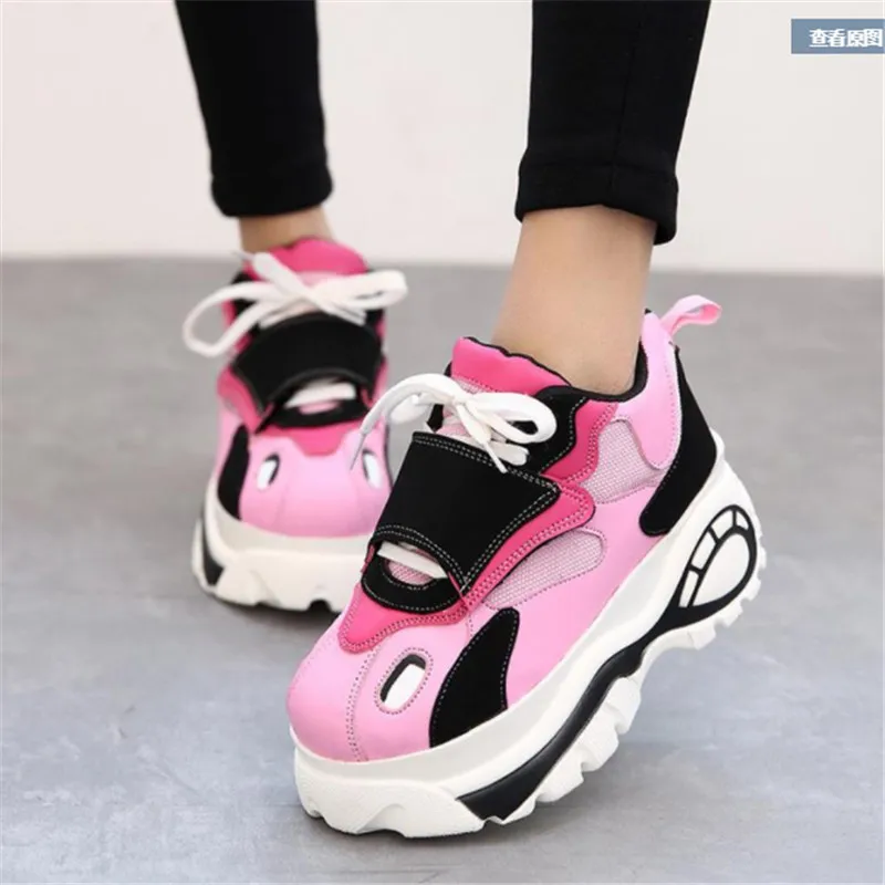 

Retro sneakers shoes female spring autumn new wild muffin bottom thick casual casual color shoes fashion sportsrunning shoes
