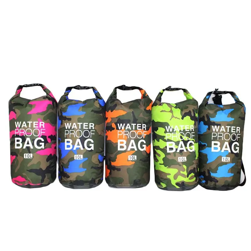 

Waterproof Swimming Bag Dry Sack Camouflage Colors Fishing Boating Kayaking Storage Drifting Rafting Bag 2L 5L 10L 15L 20L