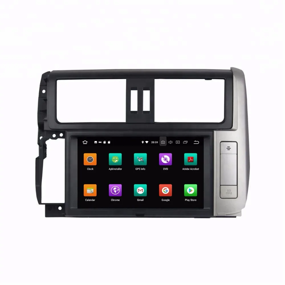 Android 8 0 1 автомобильный dvd плеер для Toyota Lander Cruiser Prado 150 2010 2013 gps USB с обезьянкой