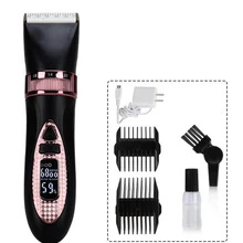 Светодиодный дисплей моющийся Электрический Машинка для стрижки волос перезаряжаемая Бритва для мужчин Детские беспроводные триммер для бороды бритва машинка для стрижки волос