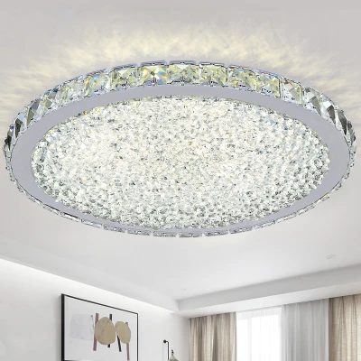 

LED ceiling light Circular ring transparency/ Amber /colorful K9 crystal Living room ceiling lamp LED 110-230V free shopping