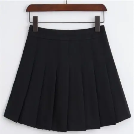 Summer fashion Girls Pleated Tennis Skirt A Lattice Short Dress High Waist Uniform With Inne Black Pink Blue White Dress