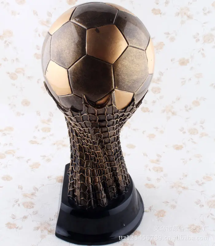 Печать Футбол Кубок мира Лучший игрок трофей лучший центр лучший вперед причудливый футбольный трофей