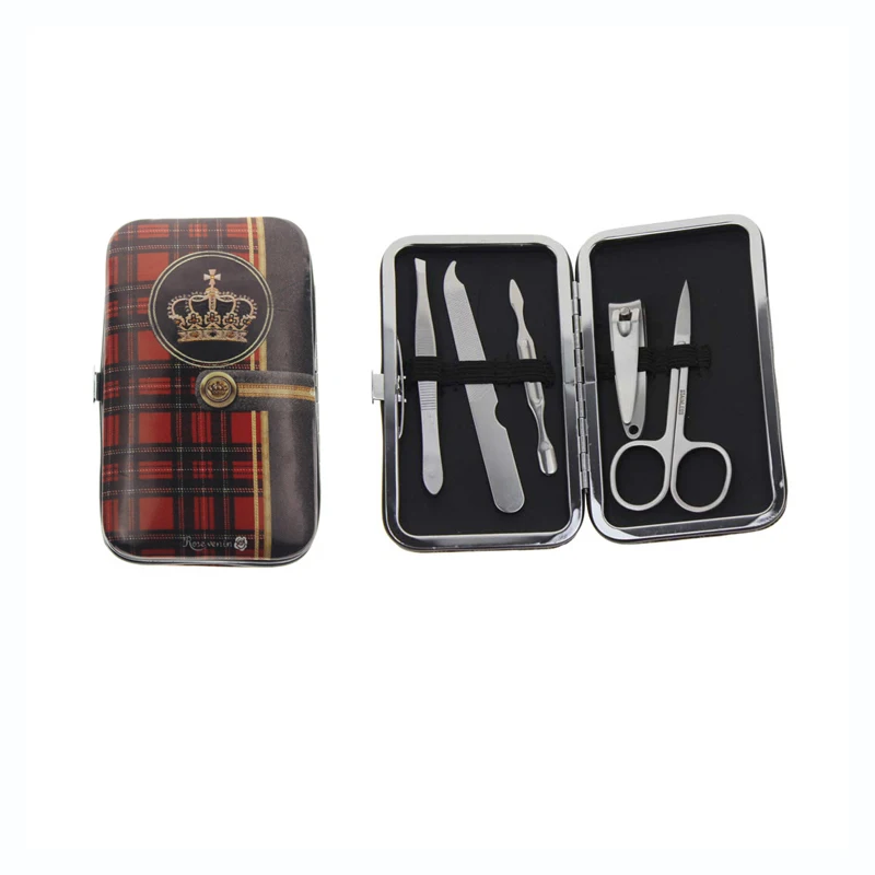 

5Pcs/Set Soft Cover Travel Manicure Set For Women Men Girl Boy Holiday Birthday Christmas Gift Present