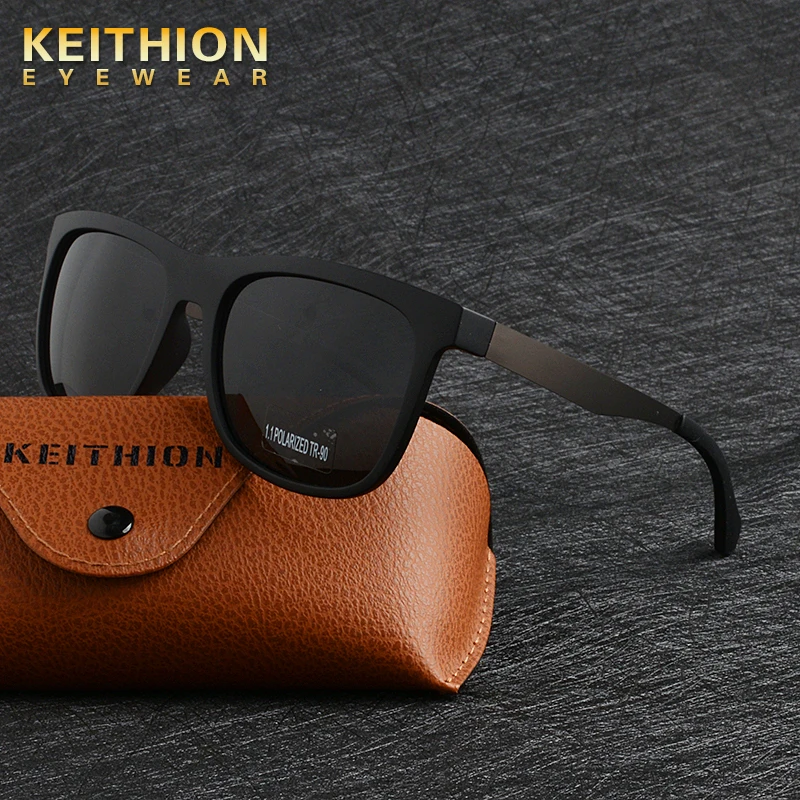 

KEITHION Brand Design Classic Polarized Sunglasses Men Women Driving Square Frame Sun Glasses Male Goggle UV400