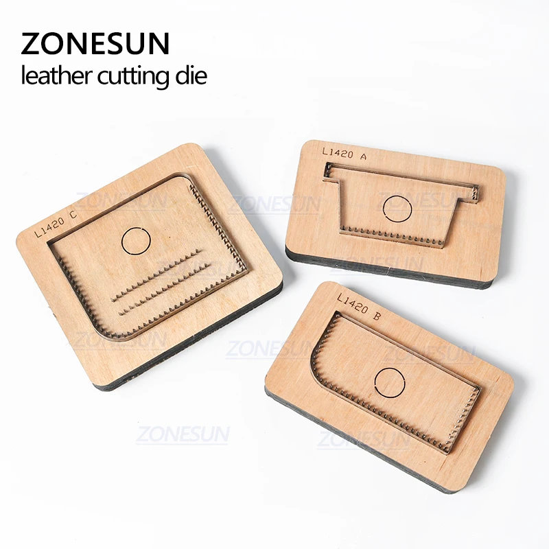 ZONESUN Credit Card holder coin purse Customized leather cutting die handicraft tool punch cutter mold DIY paper wallet cut die