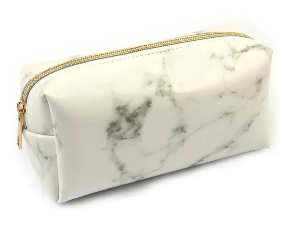 

Marble Multi-Function Purse Box Travel Makeup Cosmetic Bag Toiletry Pencil Case Women Fashion Cosmetic Bags Female