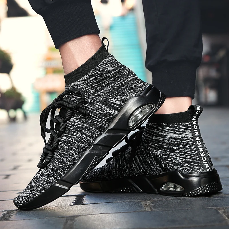 slow man air cushion sock sneakers