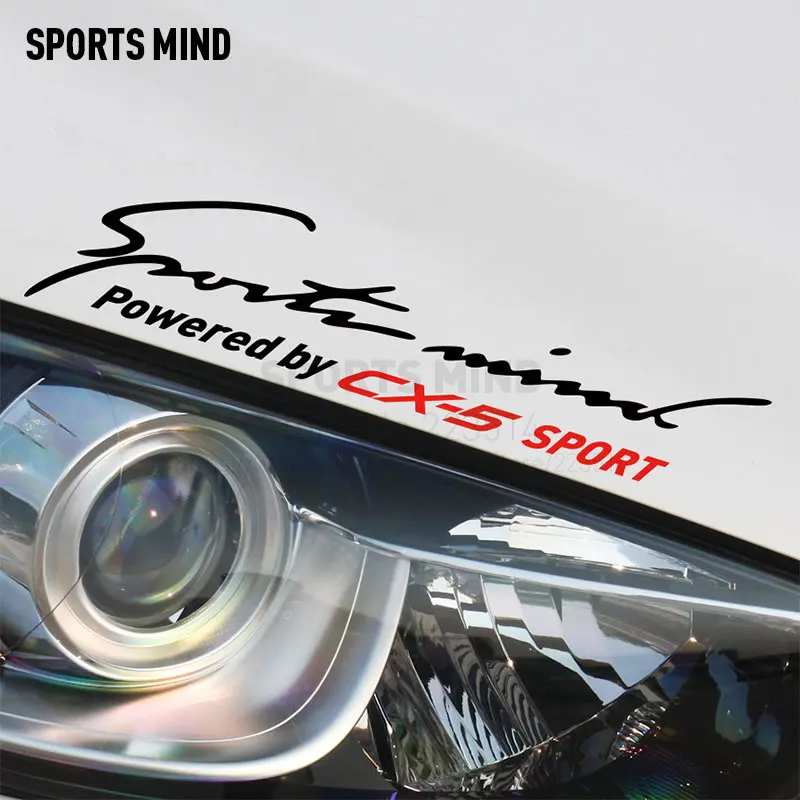 2 Pezzi Sports Mind Car Styling On Car Lamp Sopracciglio Car Sticker Decal Per Mazda Cx 5 2017 Cx-5 2018 Accessori Per Auto