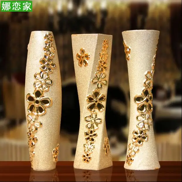 

European style flower vase creative living room set piece ceramic crafts home decoration